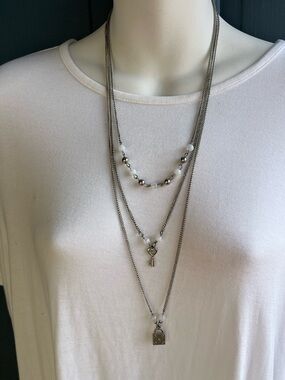 Paparazzi "Our Little Secret" Silver-Tone Necklace